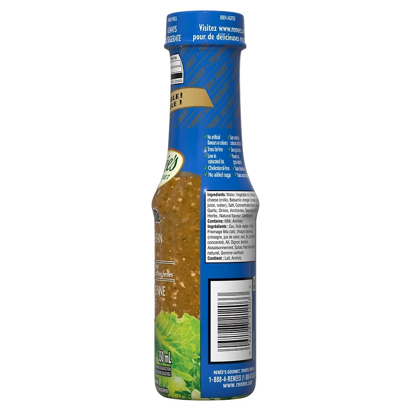 Renee’s Mediterranean Greek Vinaigrette, One 350 mL bottle of Renée’s Mediterranean Greek Vinaigrette