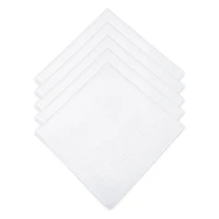Tailored Flex by Haggar Men's Handkerchiefs 5-Pack, One Size, One size