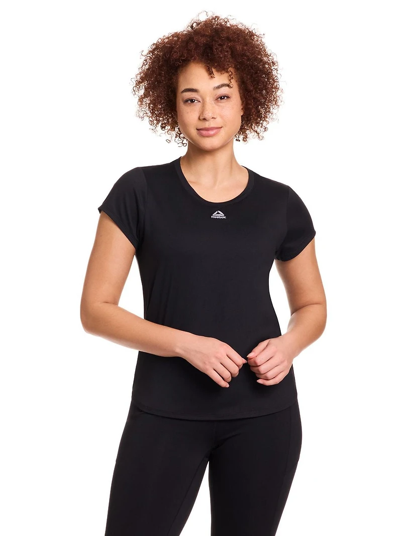 Reebok Women’s On The Run Short Sleeve Top