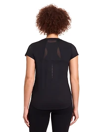Reebok Women’s On The Run Short Sleeve Top