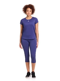 Reebok Women’s On The Run Short Sleeve Top