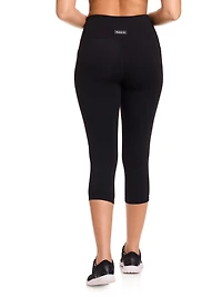 Reebok Women’s On the Run High-Rise 20” Inseam Capri Leggings with Pockets