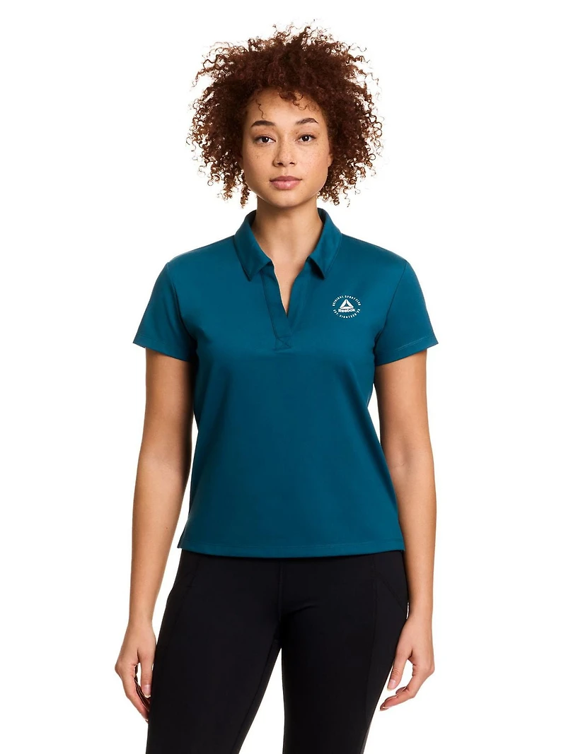 Reebok Women’s Prep Meet & Greet Short Sleeve Polo Top