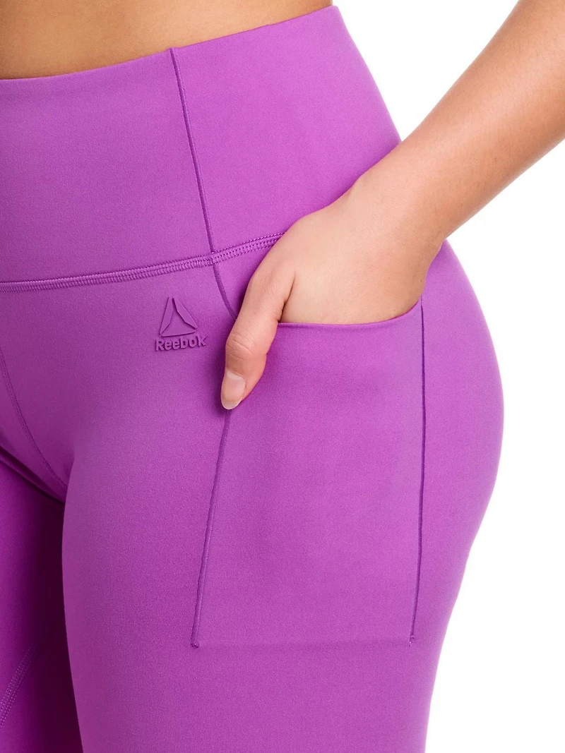 Reebok Women’s ‘Reflex’ High-Rise 7” Inseam Biker Shorts with Pockets