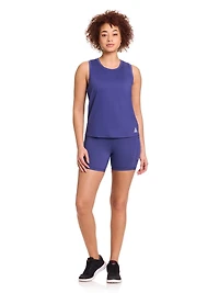 Reebok Women’s On the Run High-Rise 5” Inseam Biker Shorts with Pockets