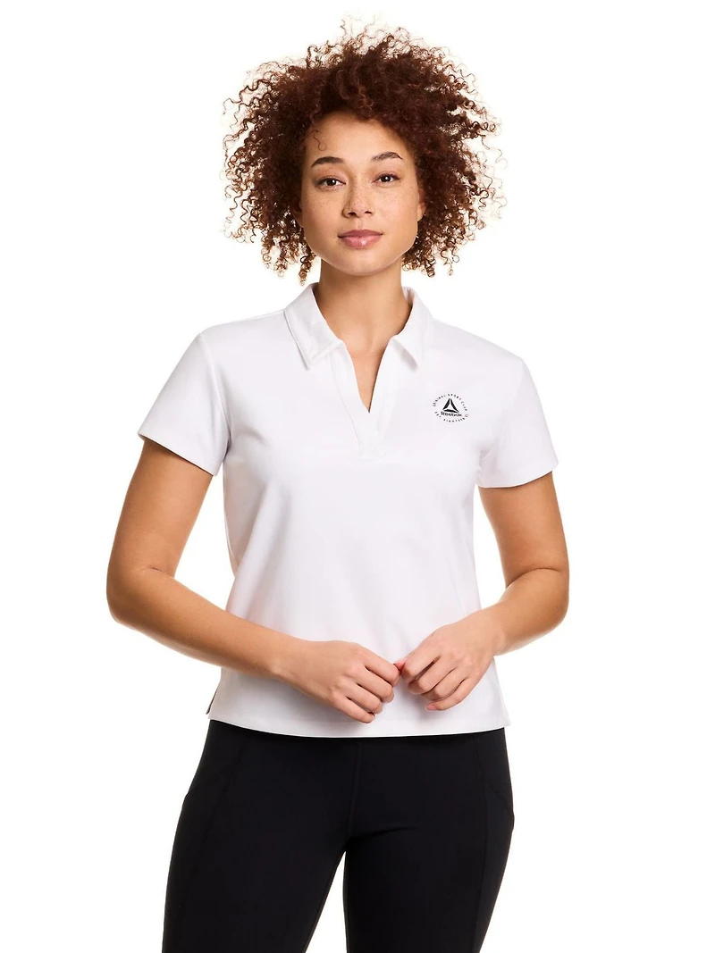 Reebok Women’s Prep Meet & Greet Short Sleeve Polo Top