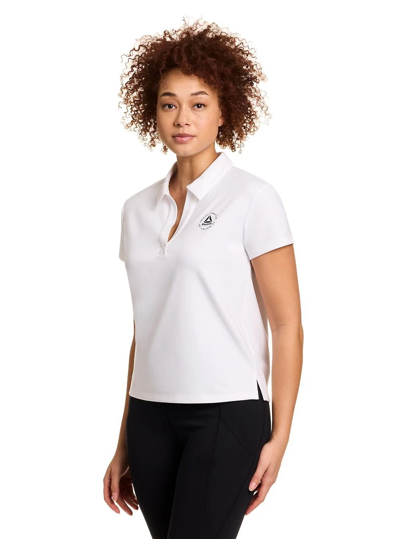 Polo à manches courtes Prep Meet & Greet à manches courtes Reebok pour femmes