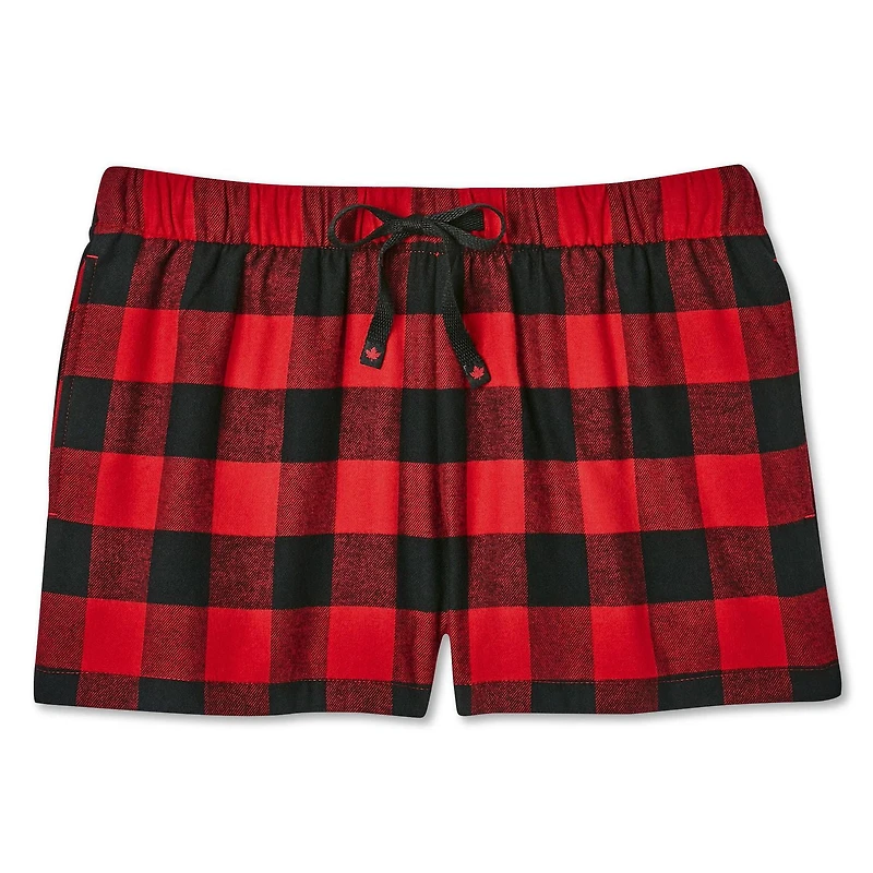 Canadiana Women's Cotton Flannel Pajama Short