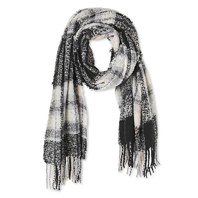 Écharpe en tissu bouclé à franges George pour femmes