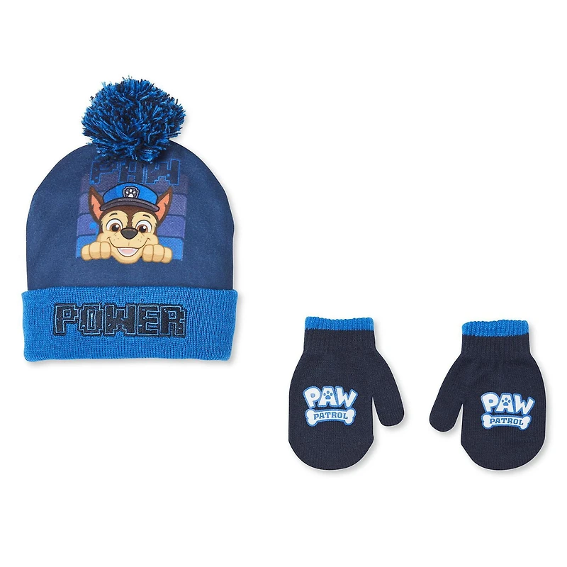 Paw Patrol Toddler Boys' Hat and Mitts 2-Piece Set