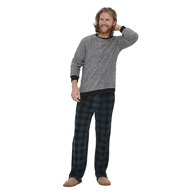 George Men's Microfleece Pajamas 2-Piece Set