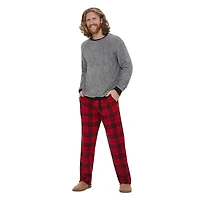 George Men's Microfleece Pajamas 2-Piece Set