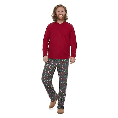 Pyjama 2 pièces des fêtes George pour hommes