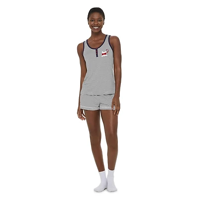 LOVE Ellen DeGeneres Women's Tank and Boxer Short Pajamas 2-Piece Set