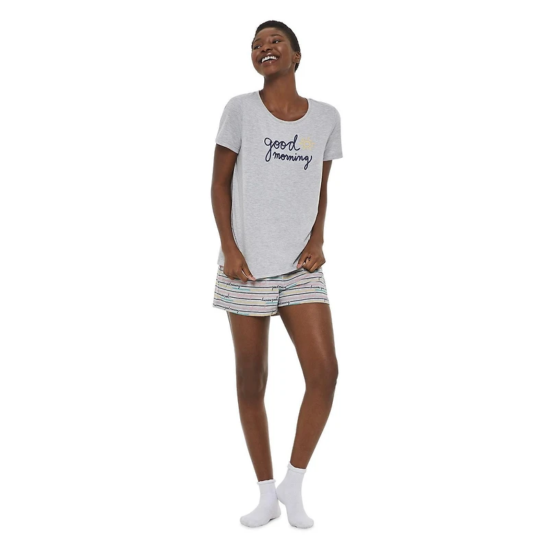 Pyjama 2 pièces avec t-shirt et caleçon boxer LOVE Ellen DeGeneres pour femmes