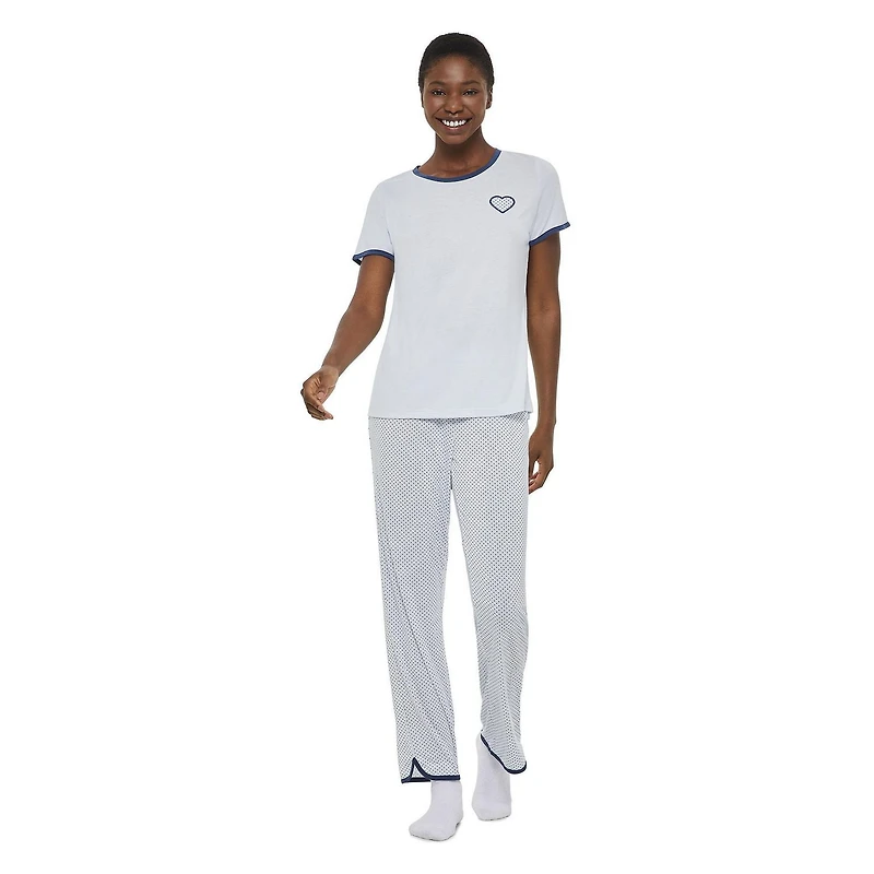 Pyjama 2 pièces avec t-shirt et pantalon LOVE Ellen DeGeneres pour femmes