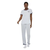 Pyjama 2 pièces avec t-shirt et pantalon LOVE Ellen DeGeneres pour femmes
