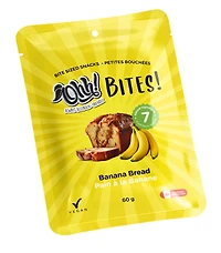 Ohh! Foods Pain aux bananes Snacking Bites (60g) Sans gluten, végétalien, sans blé