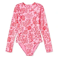 George Girls' Adaptive Rash Guard 1-Piece, Sizes XS-XL