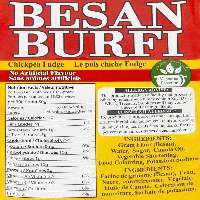 Burfi de Besan