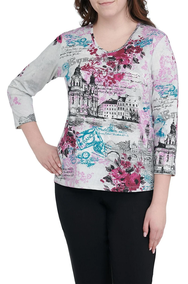 Alia Women's Crew Neck Top