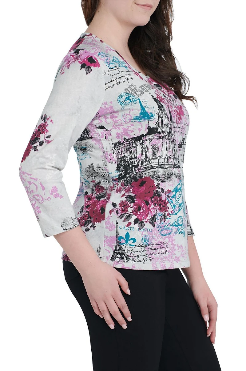 Alia Women's Crew Neck Top