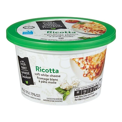 Fromage ricotta de Mon marché fraîcheur 475g