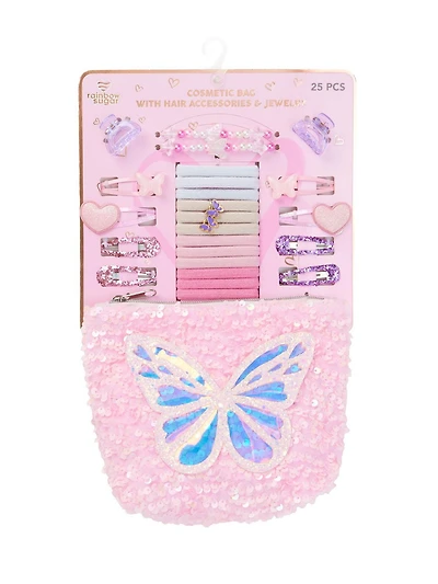 Ensemble d'accessoires en sucre arc-en-ciel