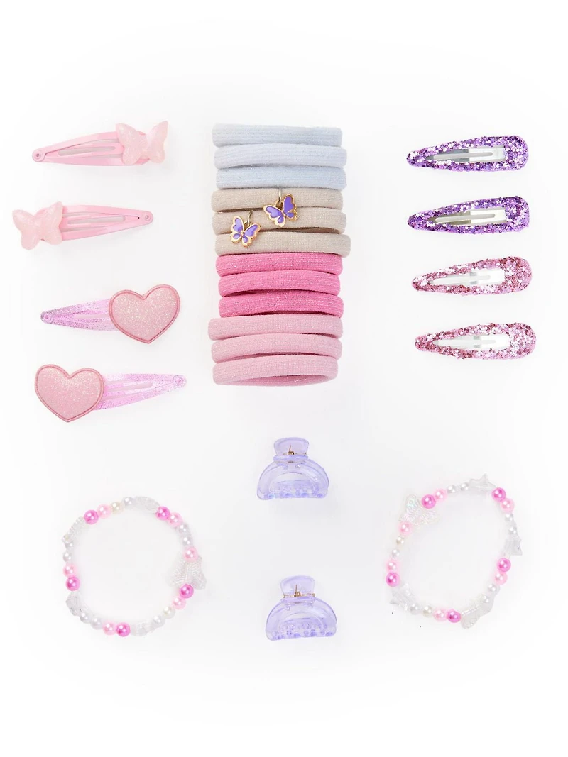 Ensemble d'accessoires en sucre arc-en-ciel