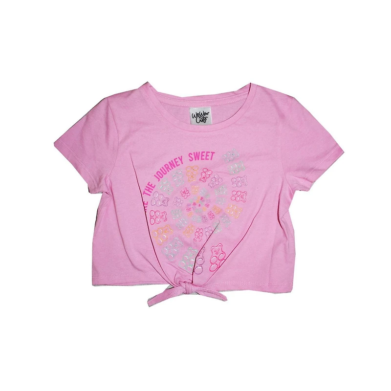 Girls We Wear - Haut cravate douce à l'avant Make Journey pour filles