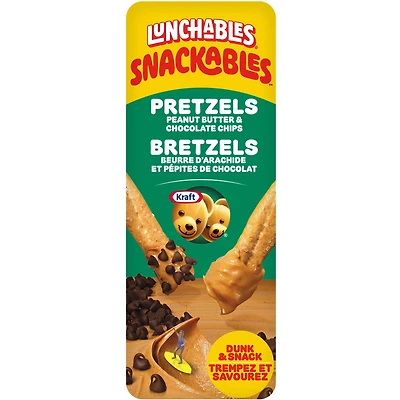 Snackables Bretzels Avec Beurre D'Arachide Et Pépites De Chocolat, Plateau De 56, 7 G Lunchables Snackables
