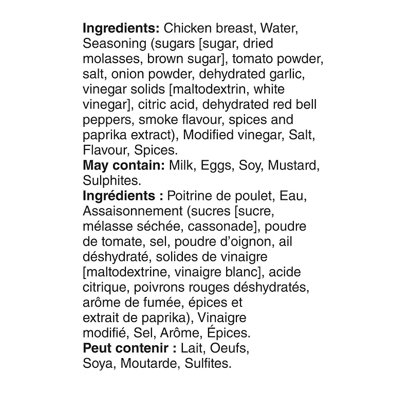 Brochettes de poitrine de poulet Style barbecue de Kansas City Mon marché fraîcheur 4 morceaux de 80 g, total de 320 g