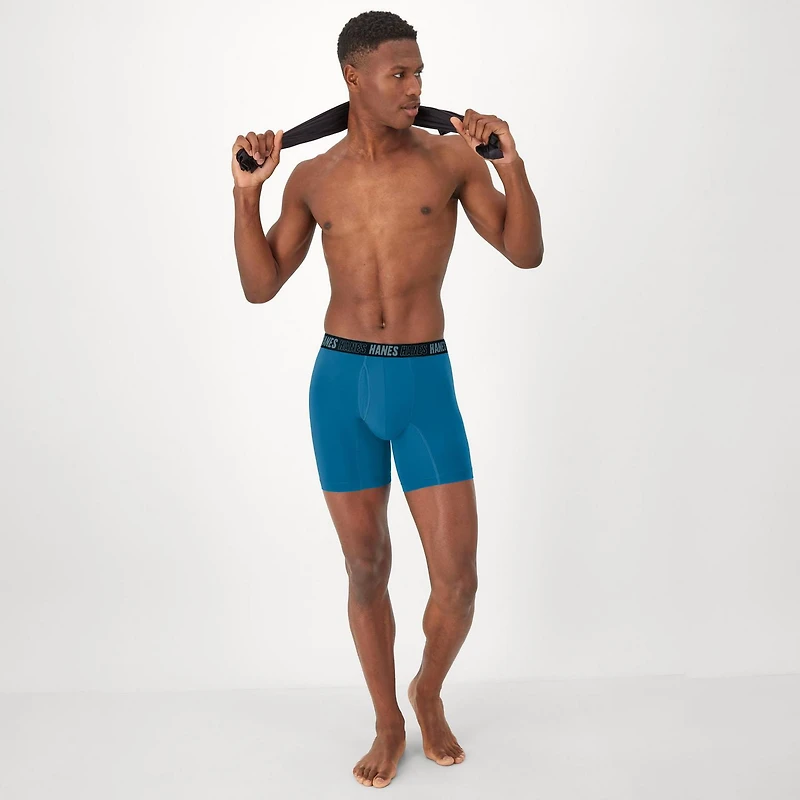 Hanes Men's Moves™ Caleçon boxeur anti-irritation, lot de 3
