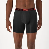 Hanes Men's Performance Tagless Moves™ Trunk Underwear, Pack of 3, Anti-Chafe Assorted, 3-Pack