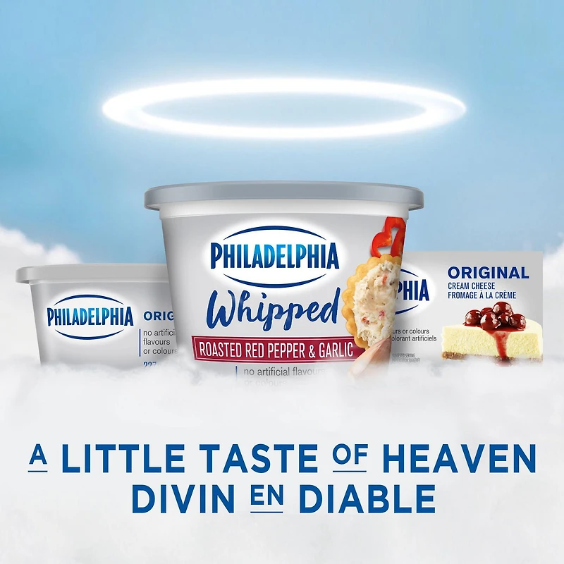 Philadelphia Whipped Roasted Red Pepper & Garlic Cream Cheese Product, 227g