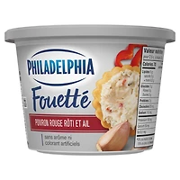 Philadelphia Whipped Roasted Red Pepper & Garlic Cream Cheese Product, 227g
