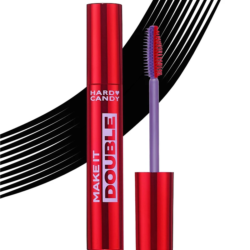 Mascara double volumateur Hard Candy Make It, volumateur et allongeur de cils à double embout, volume 15X, noir intense 14ml