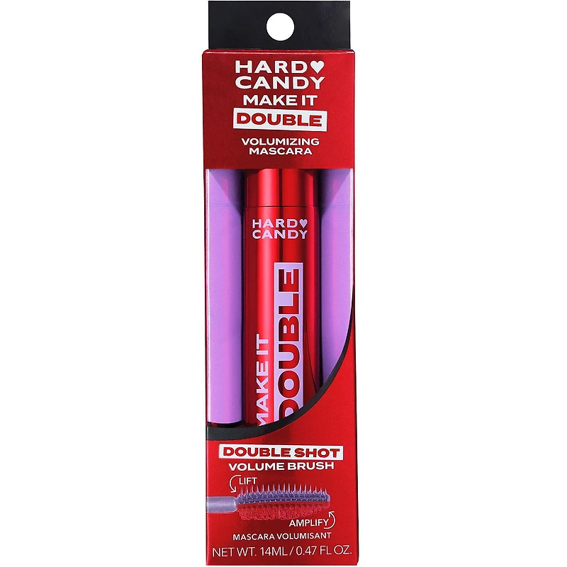 Mascara double volumateur Hard Candy Make It, volumateur et allongeur de cils à double embout, volume 15X, noir intense 14ml