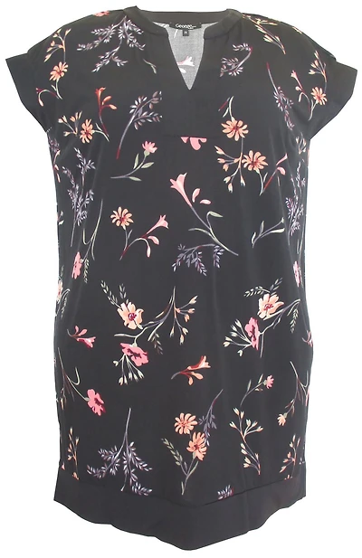 Robe droite pour dames avec manches courtes de George Plus