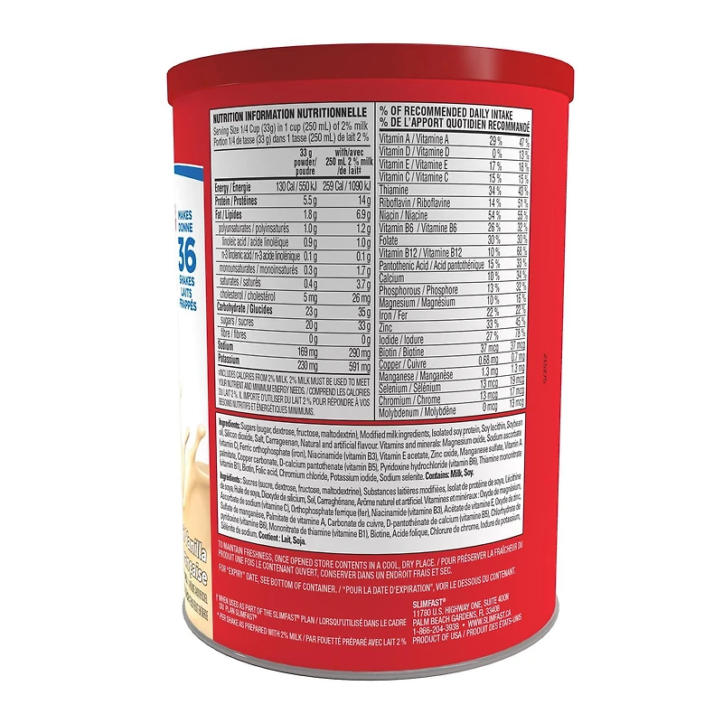 SlimFast Original French Vanilla Meal Replacement Shake Mix