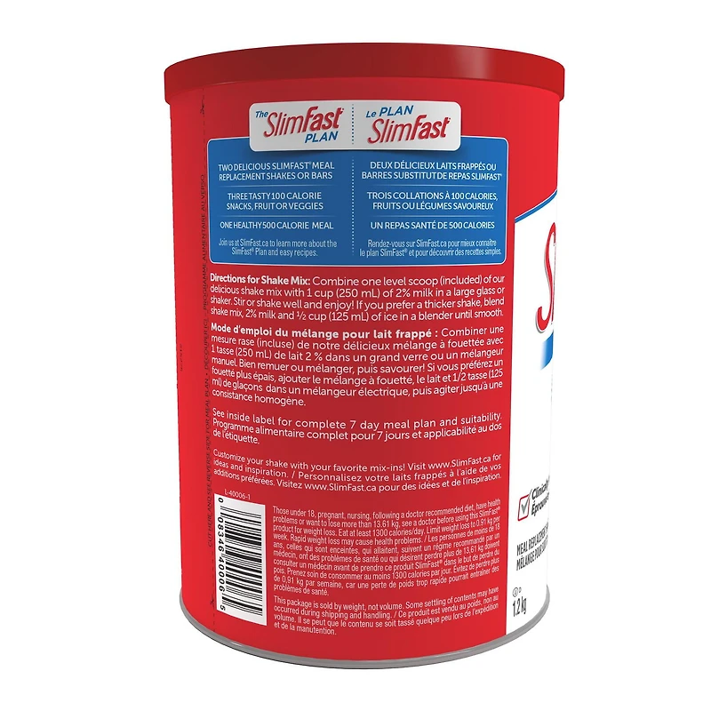 SlimFast Original French Vanilla Meal Replacement Shake Mix