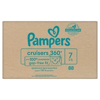 Couches à enfiler Pampers Cruisers jusqu’à 100 % sans fuites à l’épreuve des bébés, taille 7 ( et plus [41 lb et plus])