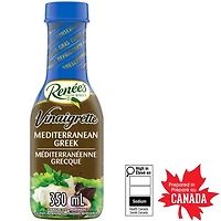 Renee’s Mediterranean Greek Vinaigrette, One 350 mL bottle of Renée’s Mediterranean Greek Vinaigrette