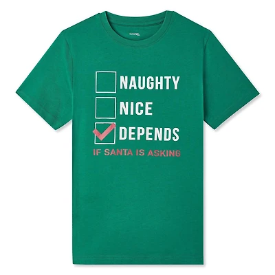 T-shirt de Noël à manches courtes George pour garçons
