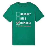 T-shirt de Noël à manches courtes George pour garçons