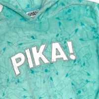 Pokemon Girls cropped plush hoodie with long sleeves