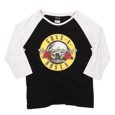 Guns N' Roses T-Shirt à manches ¾ raglan pour femme