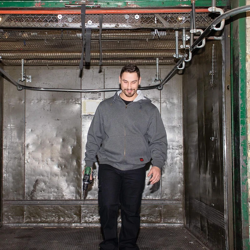 TOUGH DUCK Men's Zip Hooded Sweatshirt