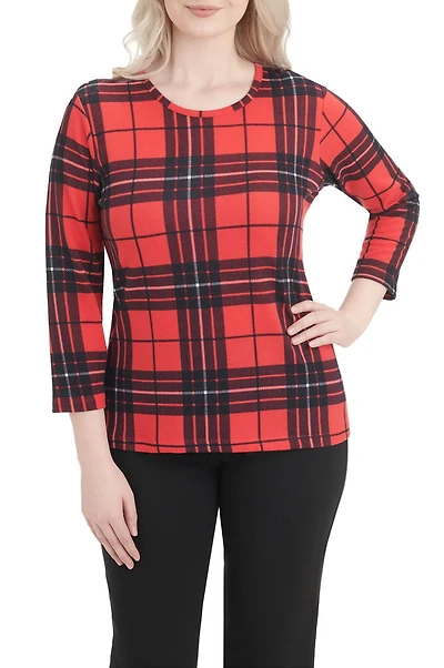 Alia Women's 3/4 Sleeve Crew neck Top