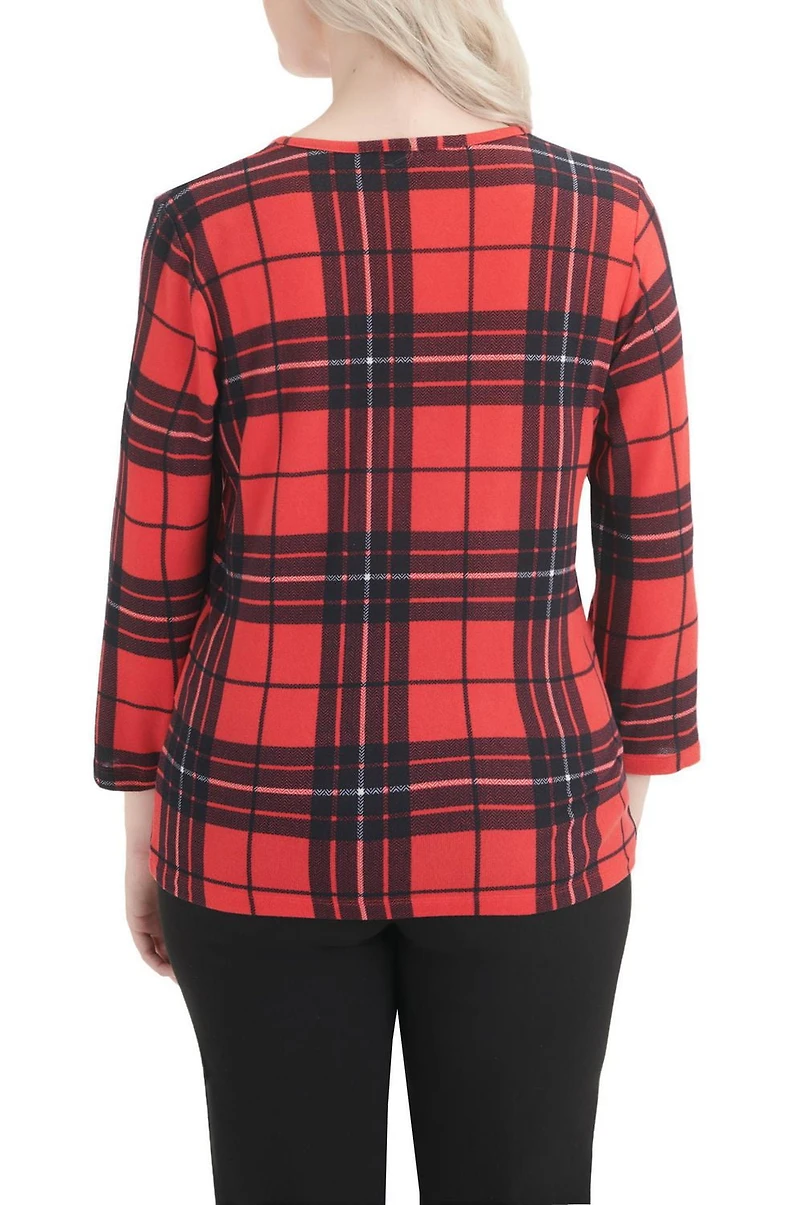 Alia Women's 3/4 Sleeve Crew neck Top